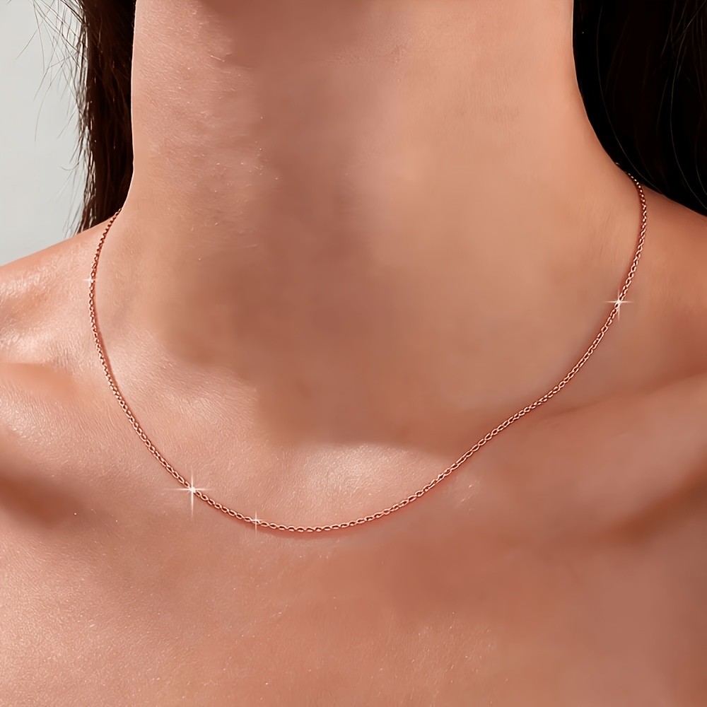 Women's CLORI CHEN Rose Golden Chain Necklace